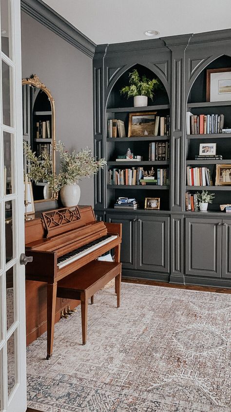 Home Library Rooms, Home Music Rooms, A Thoughtful Place, Place Making, Library Room, Home Library Design, Patio Interior, Home Libraries, Home Library