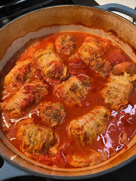 Ground Lamb Cabbage Rolls | Charlotte Fashion Plate Napa Cabbage Recipes, Ground Lamb Recipes, Mixture Recipe, Raw Cabbage, Charlotte Fashion, Ground Lamb, Comfort Food Recipes Dinners, Comfort Dishes, Cabbage Rolls