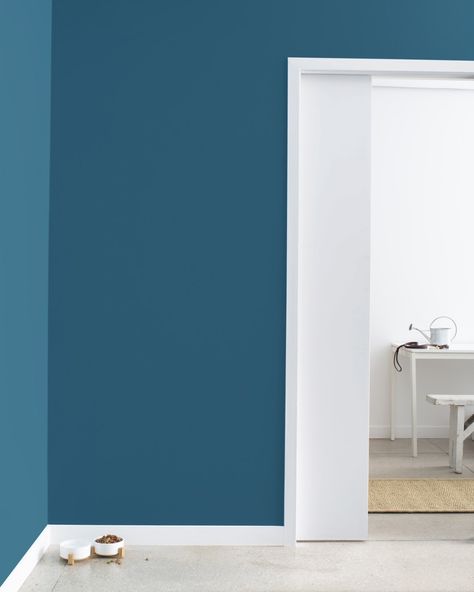 Blue Danube 2062-30 | Benjamin Moore Blue Danube Benjamin Moore, Paint Color Swatches, Benjamin Moore Blue, Exterior Wood Stain, Basement Reno, Table Room, Exterior Stain, Spa Interior, Wood Stain Colors