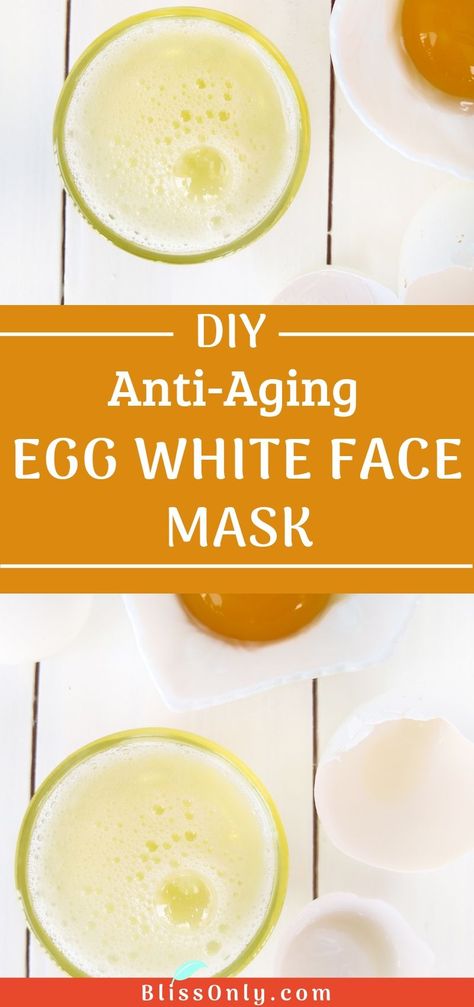 Try this DIY anti-aging egg white face mask recipe for youthful and glowing skin. It helps in skin tightening, shrink pores, reduce fine lines and wrinkles. This face mask also includes frankincense essential oil which helps reduce scars, age spots, dark spots and makes your skin tone even. Check out how to make it yourself. Diy Skin Tightening, Egg White Mask, Egg Face Mask, Egg White Face Mask, Egg Mask, Face Mask For Pores, Pore Mask, Diy Anti Aging, White Face Mask