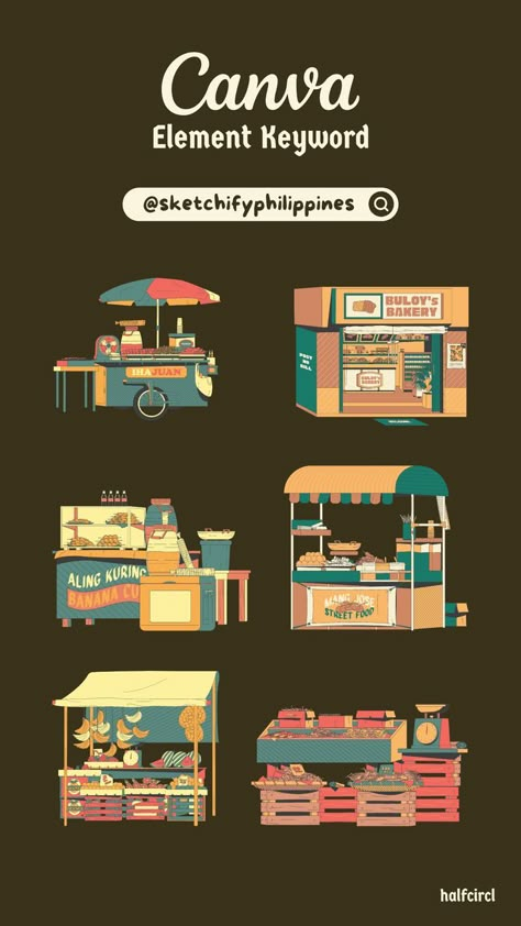 Canva Keywords Elements, Canva Keywords, Canva Frames, Food Stand, Graphic Shapes Design, Keyword Elements Canva, Desain Buklet, Canva Elements Keyword, Graphic Design Tutorials Learning