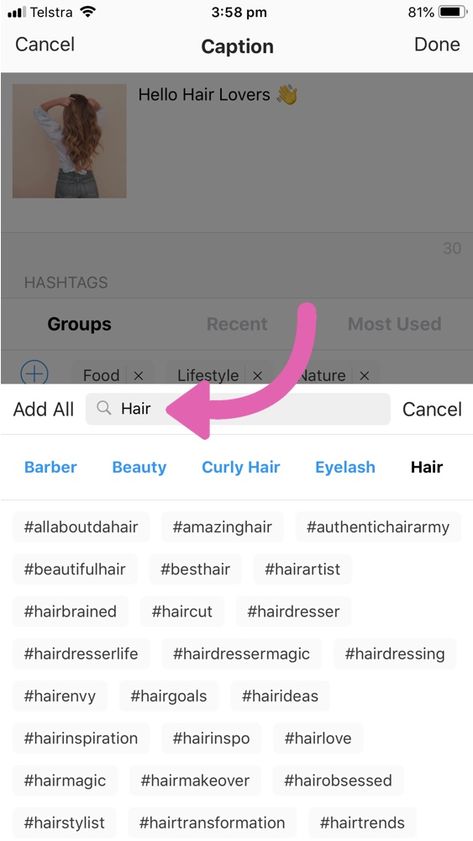 Instagram Hashtag App: Use the Best Instagram Hashtags for Hair (COPY & PASTE). Instagram hair hashtags available for hairstylists, barbers and hair lovers. #instagramtips #socialmediatips #instagramhashtags #hairsalons Hair Stylist Hashtags, Hairstylist Hashtags Instagram, Skincare Hashtags Instagram, Instagram Content For Hairstylist, Hairstylist Names For Instagram, Hair Polls For Instagram, Hair Hashtags Instagram, Instagram Captions For Hair Pictures, Hairstylist Bio Instagram