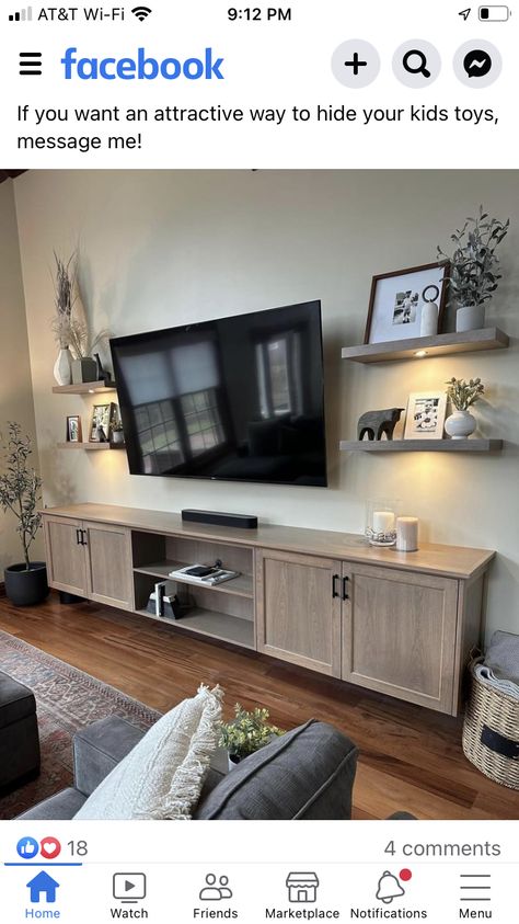 Tv Wall Multiple Tvs, Giant Tv Wall, Tv Walk In Living Room, Family Room Entertainment Center Ideas, Living Room Tv Set Up Ideas, Large Living Room Tv Wall Ideas, Tv Room Design Cozy, Wall Entertainment Center Ideas, Small Tv Wall Ideas