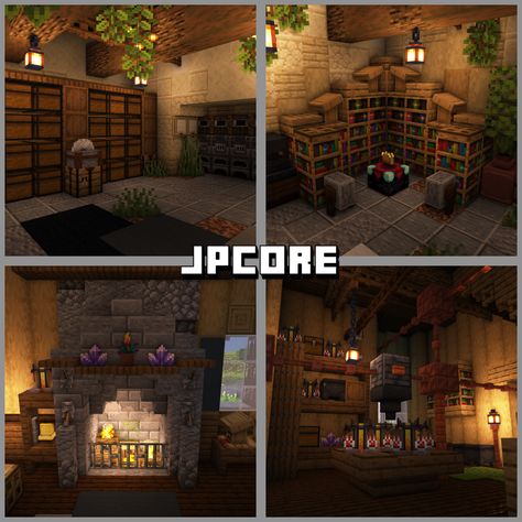 Need Minecraft ideas and insipiration, find it here! Brewing Minecraft Room, Minecraft Brewery Ideas, Brewing Room Minecraft Ideas, Brewery Minecraft, Minecraft Brewing Room Ideas, Potion Room Minecraft, Minecraft Alchemy Room, Minecraft Brewery, Brewing Room Minecraft