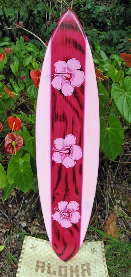 HI Surf Studio - Menehune Surfboards Flower Skateboard Design, Surf Boards Designs, Beachy Backgrounds, Pink Surfboard, Coconut Dream, Sporty Girl, Barbie Summer, Surf Vibes, Long Board