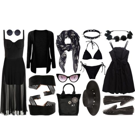 Summer Goth by deca-froses on Polyvore featuring Marc Jacobs, Alexander McQueen, Topshop, Issue 1.3, Ego and Greed, UNIF, JULIANA, Forever 21 and ASOS Goth Outfits Summer, Gothic Dresses, Cruise Fashion, Summer Goth, Tokyo Street Fashion, Hipster Grunge, Estilo Rock, Le Happy, Estilo Punk