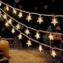 Fairy Star, Star String Lights, Star Lights, Outdoor Christmas Tree, Indoor String Lights, House Bedroom, Garden Party Wedding, Twinkle Star, Romantic Atmosphere