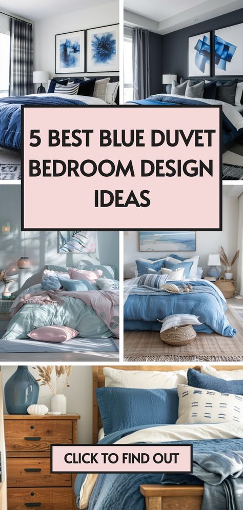 Step into a world of calm with blue bedroom aesthetic tips from our latest article. Learn how a blue duvet cover can be the centerpiece of your bedroom interior. 🏠 Ready to redesign? Click now! Shades Of Blue Bedroom Ideas, Blue Duvet Bedroom, Navy Blue Sectional, Blue Bedroom Aesthetic, Blue Bedroom Design, Aesthetic Tips, Best Bedroom Designs, Blue Sectional, Summer Bedroom