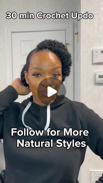 Quick Natrul Hairstyle For Black Women, Quick And Easy Hairstyles Short Hair, Diy Crochet Hairstyles Protective Styles, Crochet Without Cornrows, Quick Easy Crochet Hairstyles, Quick Natural Styles For Black Women, Easy Diy Natural Black Hairstyles, Easy Black Protective Hairstyles, Easy Diy Crochet Hairstyles