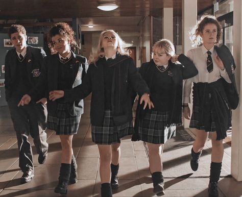 Derry Girls, Fictional Character Crush, Girls Series, Grad Cap, Spice Girls, Film Aesthetic, Big Screen, Girl Costumes, Magical Girl