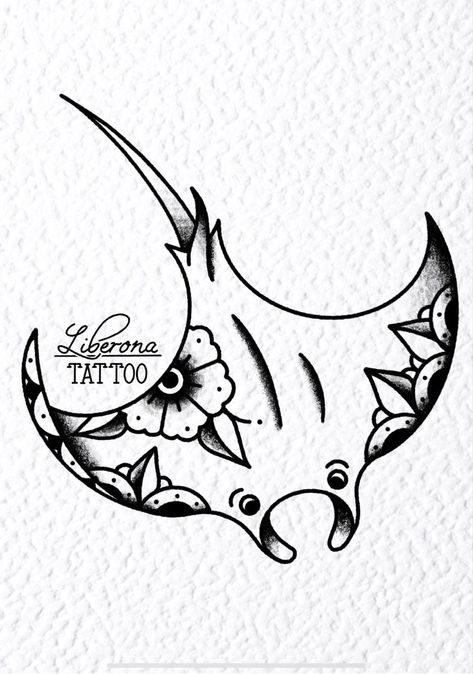 #tattoo #tattoos #inked #tattooart #tattooed #tattooideas #tattoodesign #tattooinspiration #tattoosleeve #tattooflash #inkedgirls #tattooedwomen  #InkLaughs  #TattooFails Manta Ray Tattoo Design, Ray Tattoo Design, Traditional Nautical Tattoo, Tattoo Learning, Manta Ray Tattoo, Traditional Tattoo Outline, Traditional Tattoo Stencils, Ray Tattoo, Traditional Tattoo Old School