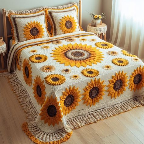 Best Crochet Floral Bedsheets for Your Bedroom Blanket Crochet Ideas, Floral Bedsheets, Crochet Bedsheets, Fast Crochet, Bedroom Blanket, Different Types Of Flowers, Sofa Blanket, Bed Linens, Blanket Crochet