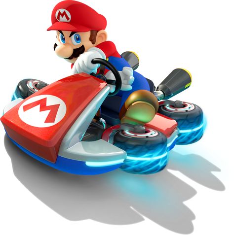 Mario from Mario Kart 8 Mario Kart Games, Nintendo Mario Kart, Mario Kart Wii, Kirby Nintendo, Wii U Games, Super Mario Kart, Nintendo Wii U, Switch Nintendo, Mario Kart 8