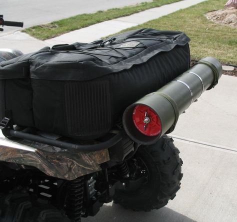 Build Your Own ATV Storage Tube **PICS** - Page 3 - Yamaha ... Pvc Pipe Storage, Atv Storage, Atv Gear, Motorcycle Camping Gear, Atv Trailers, Atv Riding, Motorcycle Camping, 4 Wheelers, Pvc Pipes