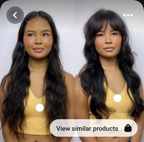 Bangs Long Hair Round Face, Long Layered Haircuts With Bangs, Long Haircuts With Bangs, Long Face Haircuts, Layered Haircuts With Bangs, Layered Hair With Bangs, Hair Adviser, Bangs With Medium Hair, Long Layered Haircuts