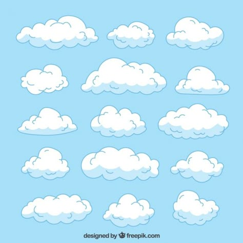 Drawn Clouds, Scrapbook Letters, Ciel Rose, Cloud Illustration, Happy Woman Day, A Level Art Sketchbook, Illustration Mignonne, Cartoon Clouds, Unicorn Pictures