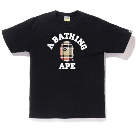 Size Extra Large (Xl) Bathing Ape Bape - Ape Head T-Shirt - Black (Brand New). Condition Is New With Tags. True To Size Bape Tee, Bape Ape, Bape T Shirt, Bape Shirt, Ape Bape, College Tees, Black And White Shirt, Bathing Ape, A Bathing Ape