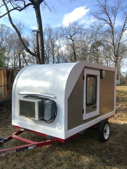 Simple Teardrop Camper : 5 Steps (with Pictures) Micro Camper Diy, Small Camper Interior, Diy Teardrop Trailer, Teardrop Camper Plans, Homemade Camper, Camper Build, Small Camper, Camper Trailer For Sale, Diy Camper Trailer