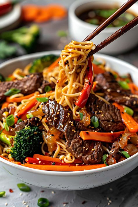 Beef Teriyaki Noodles, Teriyaki Noodles, Beef Teriyaki, Teriyaki Beef, Mapo Tofu, Chinese Cooking Recipes, Instant Ramen, Mongolian Beef, Tender Beef