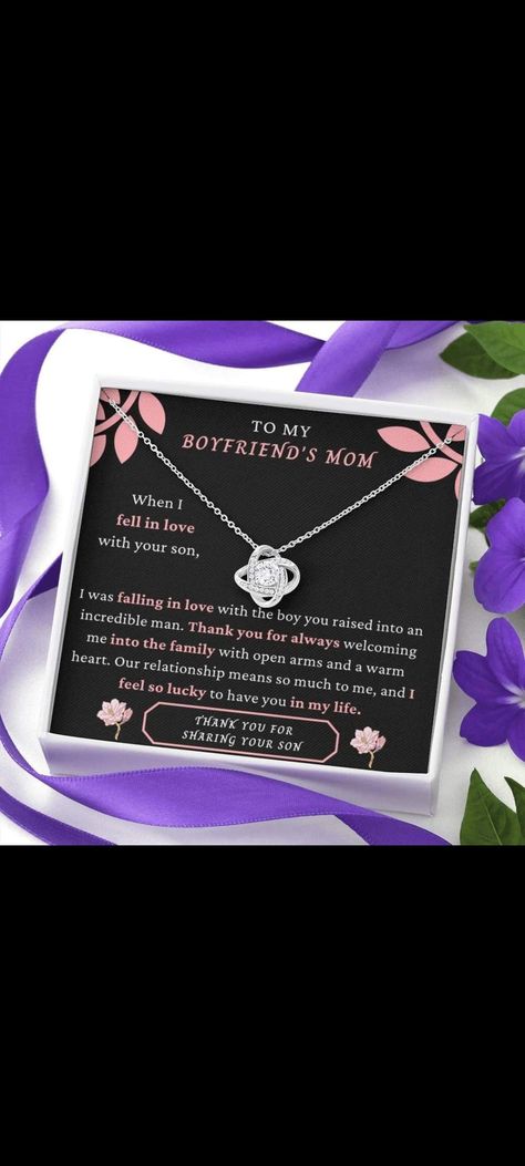 Gift For Boyfriends Mom, Necklace For Boyfriend, Birthday Gift For Boyfriend, Boyfriend Necklace, Boyfriends Mom Gifts, Long Distance Boyfriend, Mother Day Message, Cute Date Ideas, Gift Boyfriend