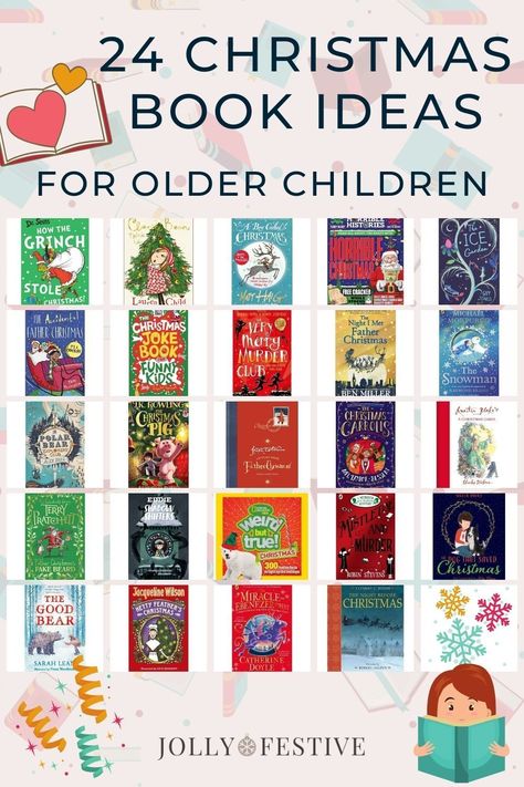 Whether you're looking for a Christmas book gift idea, a book for the Christmas Eve Box or even a book advent calendar, we've got 24 fabulous Christmas books for older children, tweens and teens. These fabulous Christmas reads will brighten any festive bookshelf display. We share a review of each Christmas book, most tried and tested with our own children, and help inspire you with Christmas story ideas for your kids, tweens and teens. Christmas Story Ideas, Kids Christmas Books, Advent Themes, Book Advent Calendar, Christmas Eve Box Ideas, Christmas Reads, Tradition Ideas, Bookshelf Display, Christmas Books For Kids