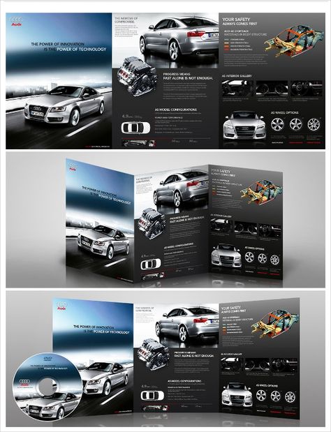 Car Brochure Design Layout, Car Brochure Design, Folder Design Layout, Car Presentation, Magazine Cover Ideas, Catalogue Layout, Car Advertising Design, Brochure Design Layout, Trifold Brochure Design