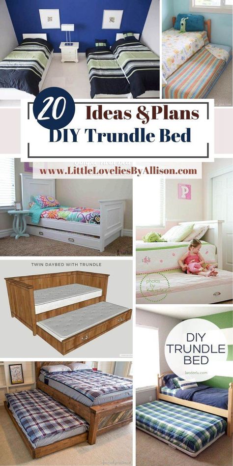 20 Ways To Build DIY Trundle Bed That Will Last Long Making A Trundle Bed, Diy Twin Trundle Bed Plans, Diy Full Size Bed Frame With Trundle, Diy Bed With Trundle, How To Build A Trundle Bed Frame, Full Size Bed With Twin Trundle, Diy Twin Bed With Trundle, Diy Twin Bed Frame With Trundle, How To Make A Trundle Bed Diy