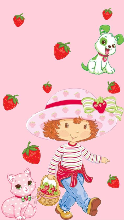 🍓 Strawberry Shortcake 🍰 #strawberryshortcakecartoon #strawberryshortcakecharacters Strawberry Shortcake 2003 Wallpaper, Straberryshortc Wallpaper, Strawberry Shortcake Wallpaper Iphone, Strawberry Shortcake Cartoon Aesthetic, Strawberry Shortcake Lockscreen, Strawberry Shortcake Background, 2003 Strawberry Shortcake, Rh Pfp, Strawberry Shortcake Pfp