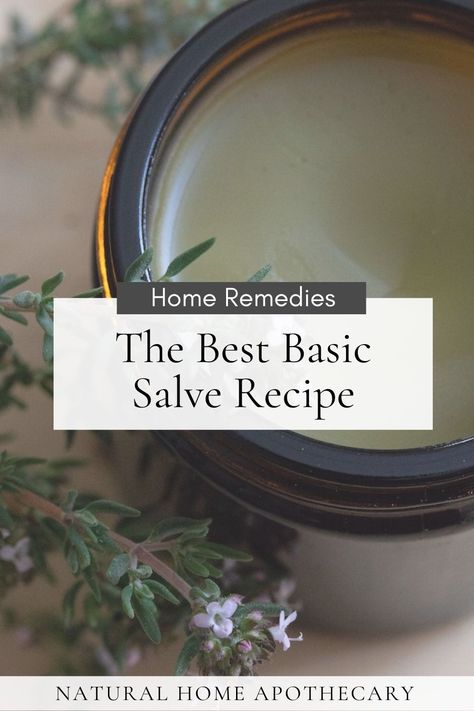 With this easy basic salve recipe, I show you how to turn any herbal oil into a soothing salve to mend a variety of ailments. Fermented Garlic Honey, Fermented Garlic, Home Apothecary, Drawing Salve, Elderberry Syrup Recipe, Garlic Honey, Salve Recipes, Herbal Salves, Elderberry Syrup