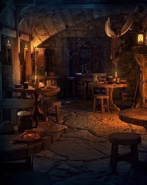 Medieval Rooms Aesthetic, Medieval Physician Aesthetic, Fantasy Inn Aesthetic, Inn Aesthetic Medieval, Medieval Inn Aesthetic, Fantasy Common Room, Old Inn Aesthetic, Fantasy Inn Interior, Medieval Study Room