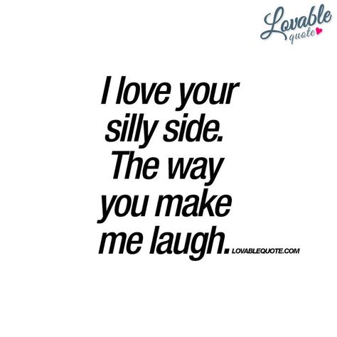 My hubby makes me giggle!! Love that we can laugh and joke and be silly together!! 😍🤣 Laughing Together Quotes Relationships, Silly Love Quotes, Silly Love, Alecia Beth Moore, Silly Quotes, Laugh Meme, You Make Me Laugh, I Love Your, Boyfriend Quotes