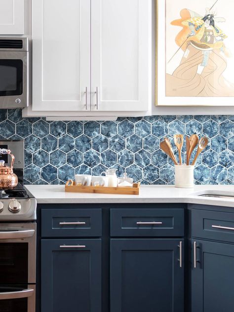 10+ Blue Backsplash for Kitchen ( TRENDIEST ) - Tile Ideas