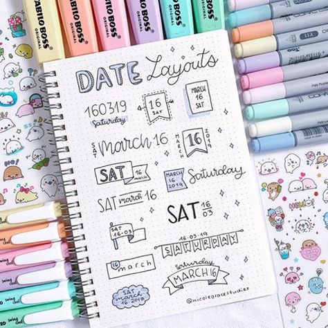 Nicole Grace (@nicolegracestudies) • Instagram photos and videos Ideas For Bullet Journal, Bullet Journal Titles, Bullet Journal Headers, Ideas Journal, Bullet Journal Font, Bullet Journal Banner, Journal Fonts, Bullet Journal Notes, Bullet Journal Mood