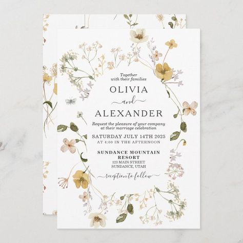 Light Blue Wedding Invitations, Wildflower Wedding Invitations, Magnolia Wedding, Wreath Wedding Invitations, Modern Wreath, Light Blue Wedding, Botanical Wedding Invitations, Boho Garden, Wreath Wedding