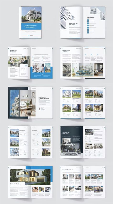 Design Board Layout, Luxury Real Estate Brochure, About Us Page Design, Real Estate Brochure, Brochure Design Layouts, Real Estate Book, Property Brochures, Buy Real Estate, Brochure Design Layout