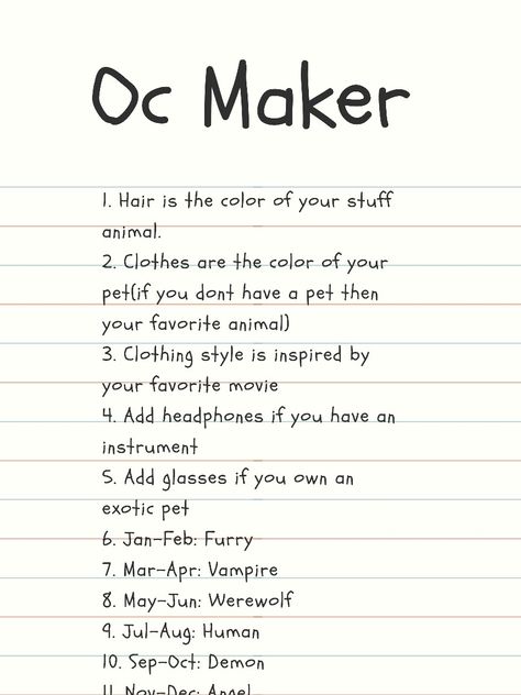 Steps to make an Oc! Making An Oc Challenge, How To Make An Oc Drawing, Character Design Based On You, Create A Fairy Oc, Drawing Promts Oc, Oc Making Tips, How To Create A Character To Draw, Scenarios For Ocs, Lets Create An Oc