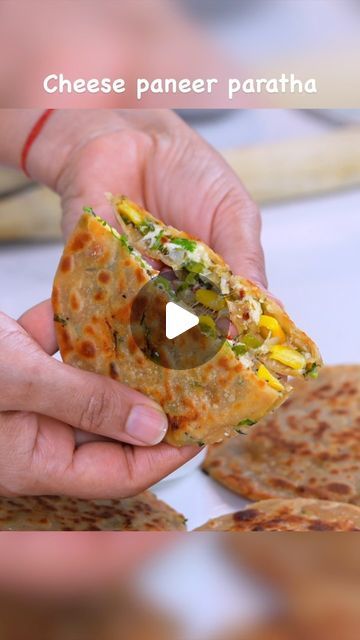 Paneer Cheese Paratha, Paneer Paratha Recipes, Indian Starter Recipes, Paneer Snacks, Paneer Paratha, Paneer Cheese, Breakfast Recipes Indian, Paratha Recipes, Recipes Snacks