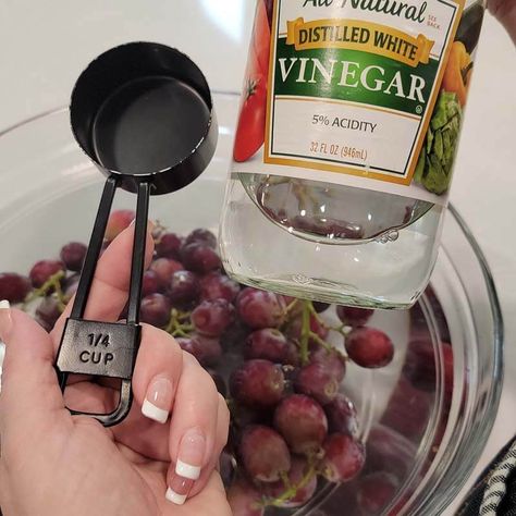 How To Wash Grapes, Clean Grapes, How To Store Grapes, Healthy Low Calorie Dinner, Canned Pears, Storing Fruit, Baking Soda Cleaning, Storage Tips, Growing Grapes