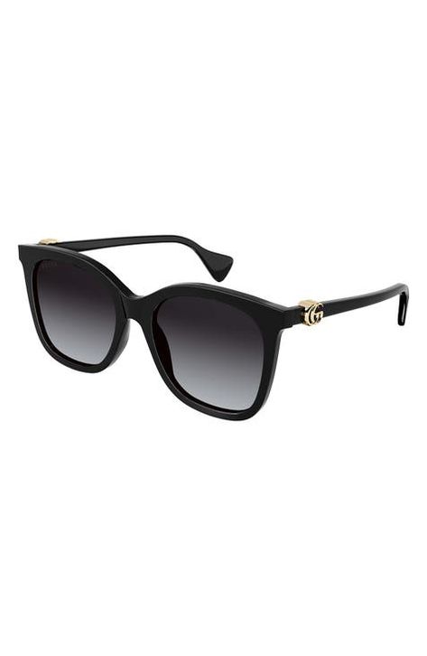 Gucci Sunglasses for Women | Nordstrom Gucci Sunglasses Women, Cocktail Party Outfit, Eye Silhouette, Oversized Round Sunglasses, Sunglass Chain, Girly Accessories, Rectangular Sunglasses, Eyewear Womens, Gucci Sunglasses