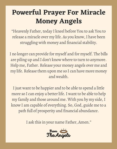 Prayer Money Best Prayers, Financial Prayers, Money Prayer, Types Of Prayer, Francis Xavier, Healing Angels, Short Prayers, Miracle Prayer, Wealth And Abundance