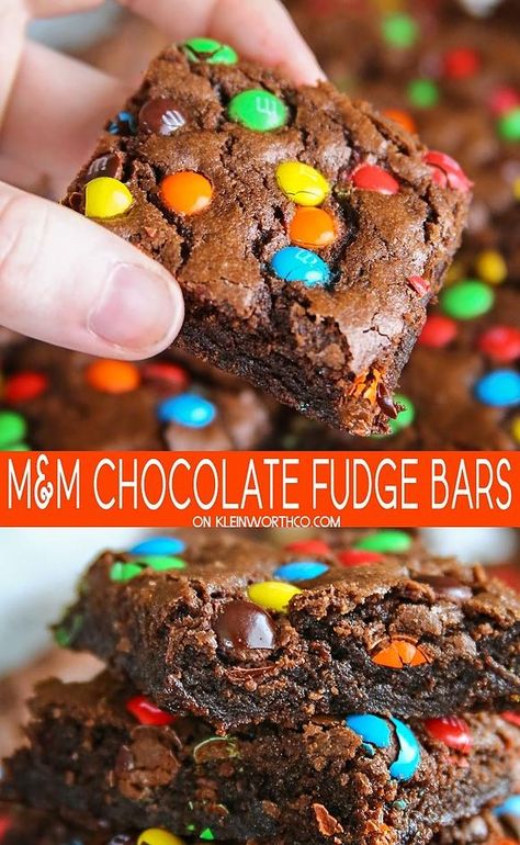 M M And M Brownies Recipe, M And M Brownies, M M Brownies Recipe, Brownie Cookie Bars, Brownies Homemade, Chocolate Fudge Bars, Bars Chocolate, Fudge Recipes Chocolate, Fudge Bars