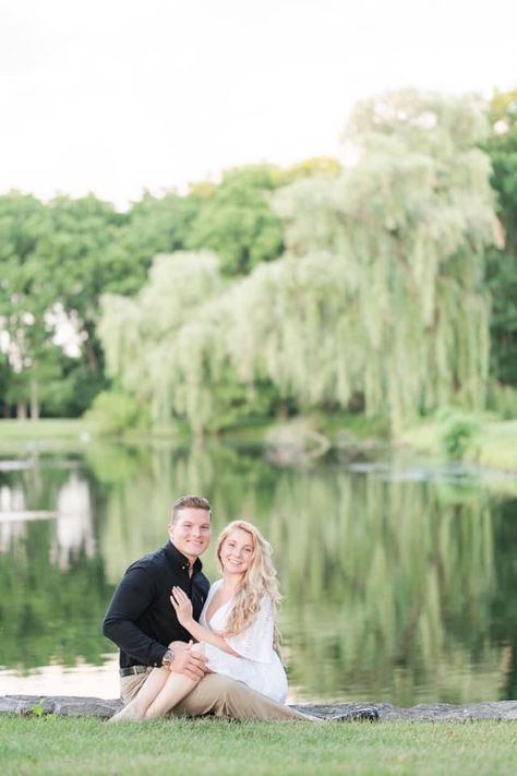 Romantic Engagement Photos, Weeping Willow, A Pond, Couples Photoshoot, Engagement Photo, Engagement Pictures, Engagement Shoots, Engagement Photos, Romance