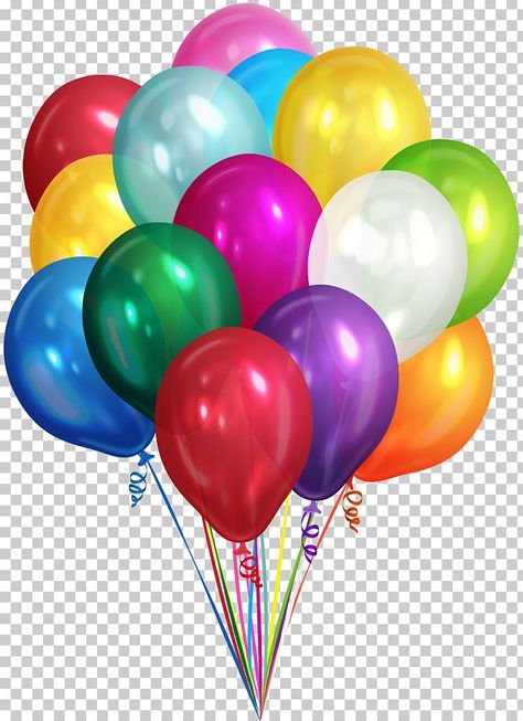 Balloons Printable Topper, Balloons Png Clip Art, Balloon Cake Topper Printable, Ballon Bunch, Balon Png, Birthday Png Background, Topper Balon, Cocomelon Balloons, Png Balloons