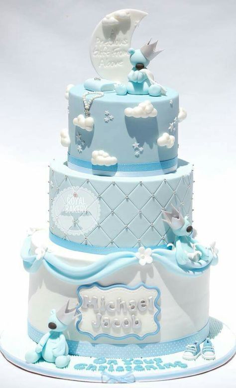 Bautizo Gateau Baby Shower Garcon, Torturi Baby Shower, Christening Cake Boy, Baby Shower Cakes For Boys, Baby Boy Cakes, Baptism Cake, Christening Cake, Baby Cakes, Special Cake