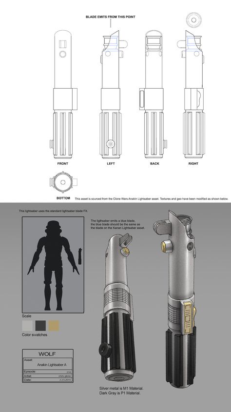 Anakin Skywalker's Lightsaber Lightsaber Drawing, Anakin Lightsaber, Lightsaber Parts, Anakin Skywalker Lightsaber, Lightsaber Tattoo, Diy Lightsaber, Skywalker Lightsaber, Lightsaber Design, Lightsaber Hilt