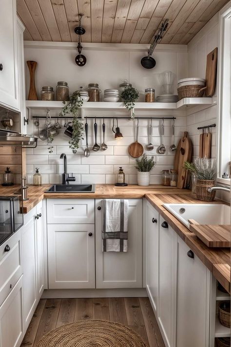 Small Closed Kitchen, Small Closed Kitchens, Kitchen Ideas Tiny, Small Modern Kitchen Ideas, Small House Kitchen Ideas, Tiny Cottage Kitchen, Tiny Kitchen Design, Small Modern Kitchens, Closed Kitchen