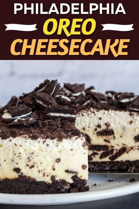 Freeze Cheesecake, Freeze Cheese, Oreo Cheesecake Recipe, Cheesecake Recipes Philadelphia, Oreo Cheesecake Recipes, Cookies And Cream Cheesecake, Rich Desserts, Easy Cheesecake Recipes, Crunchy Cookies