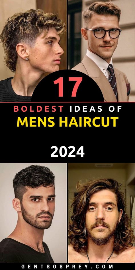 Stay ahead of the style curve with our 17 Mens Haircut Ideas for 2024. In this carefully curated collection, we've gathered the hottest trends in mens grooming. Whether you're into short hair, prefer a longer look on top, adore the charm of curly locks, or opt for straight and sleek styles, our selection has something for everyone. Explore short fade haircuts and embrace the timeless elegance of older styles. Man’s Haircut 2023, Trendy Guy Haircut 2023, Mens Short To Medium Hairstyles, Mens Trendy Hairstyles, Haircuts For Bigger Guys, Best Men Hairstyles 2024, Modern Men’s Haircuts, Current Mens Hairstyles, Popular Men’s Haircuts