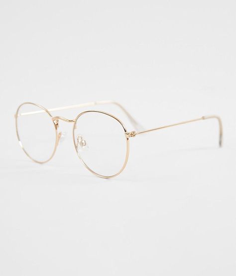 BKE Wire Reader Glasses - Men's Accessories in Gold | Buckle Wired Frame Glasses, Glasses Gold Frames, Gold Metal Frame Glasses, Wire Glasses Frames, No Frame Glasses, Gold Wire Frame Glasses, Wire Framed Glasses, Gold Wire Glasses, Glasses Shapes