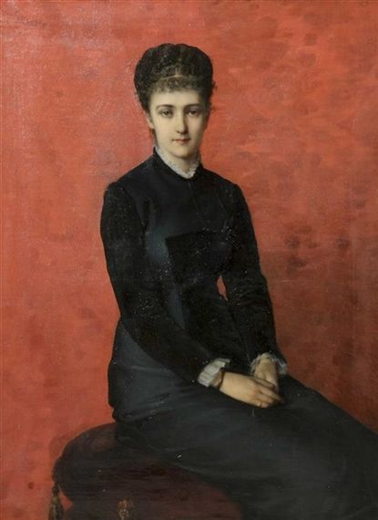 View Portrait of a Lady (1878) By Benner Emmanuel; Oil on canvas; 44 3/4 x 34 3/4 in; Signed; . Access more artwork lots and estimated & realized auction prices on MutualArt. Ilya Repin, Google Art Project, Russian Culture, Russian Artists, Russian Art, A Chair, Art Google, Bath Towel, Self Portrait